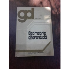 GEOMETRIE DIFERENTIALA - DAN I. PAPUC