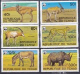 DB1 Fauna Africana Ciad Chad 1979 WWF 6 v. MNH
