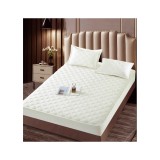 Husa de Saltea Tip Topper cu Elastic + 2 Fete de Perna, Alb 140x200 - JOJ553