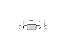 Bec far moto sofit, 6V 15W, RMS
