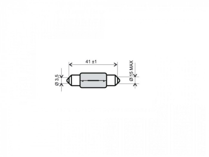 Bec far moto sofit, 6V 15W, RMS