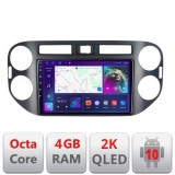 Navigatie VW Tiguan 2009-2015 Android Octa Core Ecran 2K QLED GPS 4G 4+32GB 360 KIT-489v2+EDT-E409-2K CarStore Technology