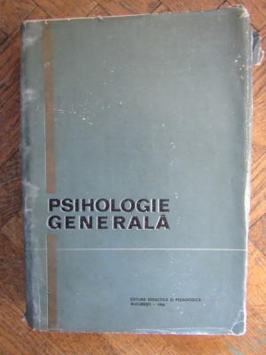 PSIHOLOGIE GENERALA de AL. ROSCA, 1966 foto