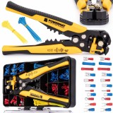 Dispozitiv, cleste pentru sertizat decupat cabluri, 260 accesorii, Powermat