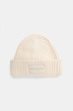 Tommy Jeans căciulă din bumbac culoarea bej, AW0AW17909