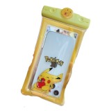 Husa subacvatica mascot waterproof flippy, snowproof, universala, cu snur, pentru telefon sau documente, pika, galben