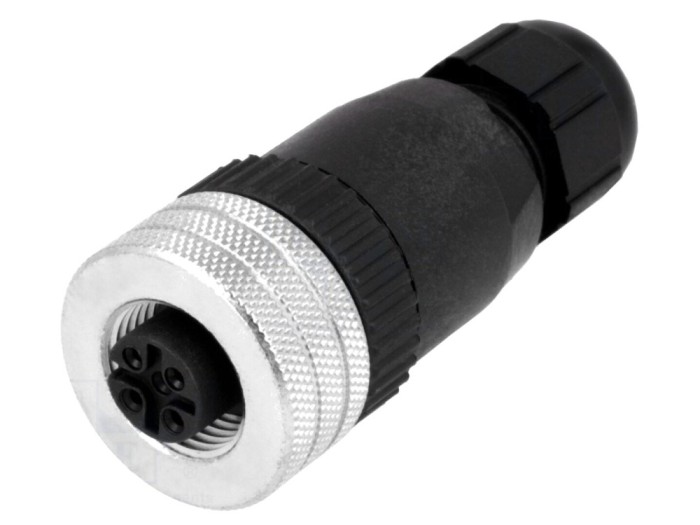 Conector M12 mamă pe cablu IP67
