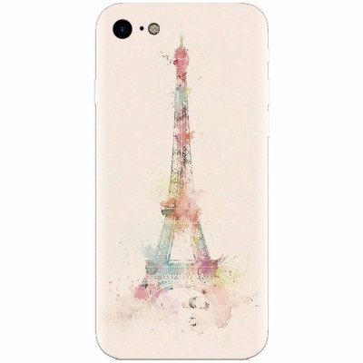Husa silicon pentru Apple Iphone 7, Eiffel Tower 001 foto