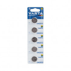 Set 5 baterii Varta Energy CR2032 3v cu litium 6032229405 blister