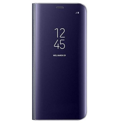 Husa Telefon Flip Book Clear View Samsung A9 2018 a920 Violet foto
