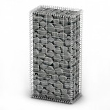 Gabion cu capace din s&acirc;rmă galvanizată 100 x 50 x 30 cm, vidaXL