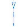 Racleta Limba Zamo&reg; Curatare Eficienta, 2 Fete, Alb/Albastru - Igiena Orala, Elimina Bacteriile ce Produc Halena