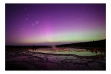 Tablou Canvas Aurora Boreală și Cer &Icirc;nstelat Multicolor, 39 x 26 cm, CMCLASS