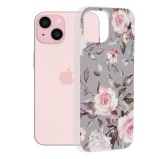 Husa iPhone 15 Techsuit Marble, Bloom of Ruth Gray