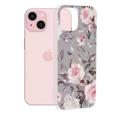 Husa iPhone 15 Techsuit Marble, Bloom of Ruth Gray foto