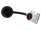 Conector soclu IP67 6 pini, 5A, 125V