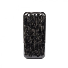 Etui/carcasa din fibra de carbon pentru 3 trabucuri