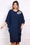 Rochie de Ocazie Bia Bleumarin - 48Marimea, Yves