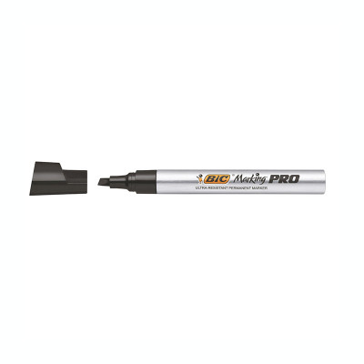 Marker permanent Bic Marking Pro, varf tesit negru 6366 foto