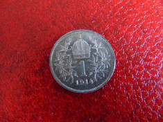 Moneda argint 1 Corona 1914 (cr73) foto