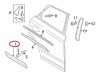 Bandou usa spate Audi Q3 (8U), 06.2011-02.2015, partea dreapta, grunduit, gri; usa spate,