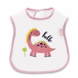 Baveta BabyJem Poly Midi Bib (Culoare: Roz)