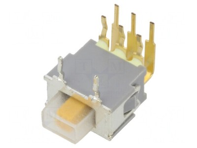 Comutator Glisant DPDT 3 Pozitii ON-OFF-ON PCB THT foto