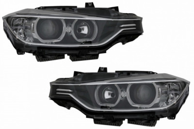 Faruri Angel Eyes compatibil cu BMW Seria 3 F30 F31 (2011-2015) Xenon look HLBMF30WX foto