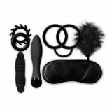 Cumpara ieftin Set Accesorii Erotice The Mean Couple Romance II, Negru, 7 Piese