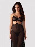 Chemise Iliosa Obsessive, Negru, S/M