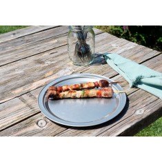 Farfurie inox reciclabil, intinsa, diametru 22 cm