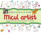 Invata sa desenezi si sa colorezi. Micul artist (verde)