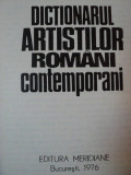 DICTIONARUL ARTISTILOR ROMANI CONTEMPORANI- OCTAVIAN BARBOSA, BUC.1976