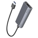 Cumpara ieftin Carcasa HOCO pentru unitati SSD M.2 SATA Tasta M B+Tasta M pana la 4TB USB A USB3.2 6GBps HB47 gri metal