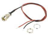 Lampă LED concav galbenă 2VDC &Oslash;8mm BIVAR