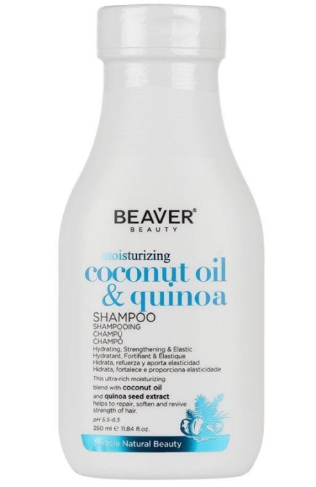 Sampon hidratant cu ulei de cocos si quinoa Beaver 350 ml