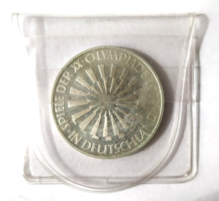 GERMANIA 10 MARCI 1972 D A XX A OLIMPIADA IN BLISTER AUNC UNC