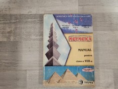 Matematica.Manual pentru clasa a VIII a de Mihaela Singer,Cristian Voica,Consuela Voica