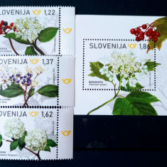 Slovenia 2021 flori,plante,flora serie +bloc nestampilat
