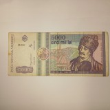 Di.155. Bancnota 5000 lei 1992 circulata stare buna