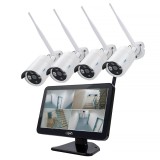 Video surveillance kit PNI House WiFi650 - 4 Full HD Wi-Fi P2P and 12-inch LCD monitor