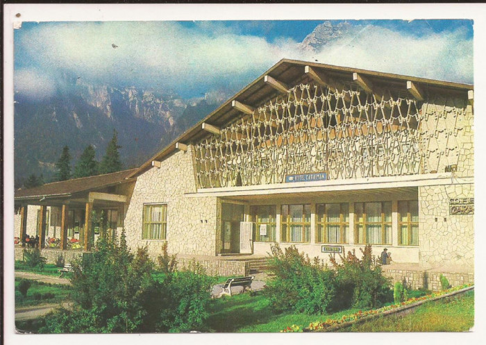Carte Postala veche - Busteni, Hotel Caraiman, circulata