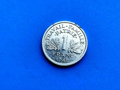 1 Franc 1942 Franta-XF foto