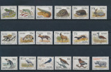 250-AFRICA DE SUD 1993-FAUNA-Serie completa de 18 timbre nestampilate MNH, Nestampilat