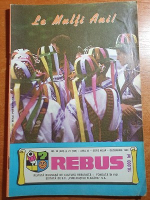 revista rebus decembrie 1999 foto