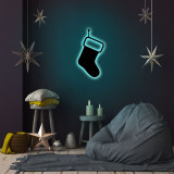Cumpara ieftin Lampa de perete Socks 2, Neon Graph, 19x35 cm, albastru