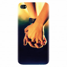 Husa silicon pentru Apple Iphone 4 / 4S, Couple Holding Hands