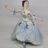 Balerina portelan romanesc, veche, vintage - Varianta mare