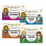 Pachet Ma pregatesc sa fiu scolar (4 caiete): 1. Invat sa scriu litere; 2. Invat sa scriu cifre; 3. Semne grafice. Comunicare in limba romana; 4. Semn