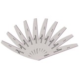 Cumpara ieftin Set 10 Pile Unghii Semiluna granulatia 100/180 - SensoPRO Milano
